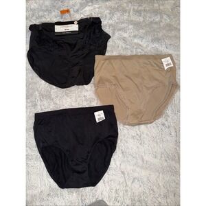 LOT Of 3 Pair Plus Size Kathy Ireland & Bobbie Brooks Brief Panties 2X NWT‎ NEW